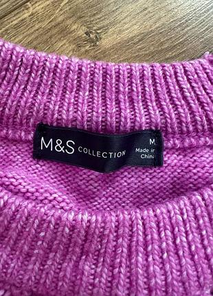 Яскраво рожевий светер m&s 3