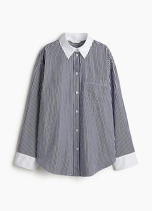 Бавовняна сорочка в смужку h&amp;m
