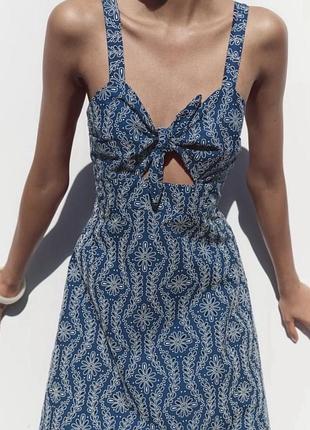 Розкішна, супер легка сукня/плаття/сарафан cutwork від zara. привезена з іспанії.
