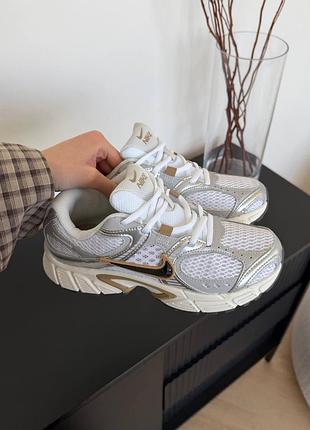 Nike v5 rnr white silver gold