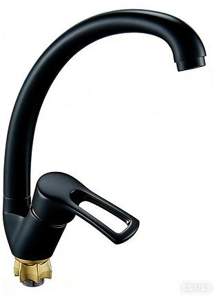 Смеситель s46 ø40 для кухни излив ухо на гайке (b) aquatica (9746115)