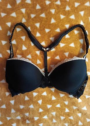 Бюстгалтер на поролоне, сеточка, пуш ап, застежка спереди, intimissimi 75c