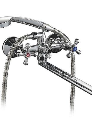 Смеситель s83 ½" для ванны излив прямой дивертор встроенный шаровый aquatica (9783210)