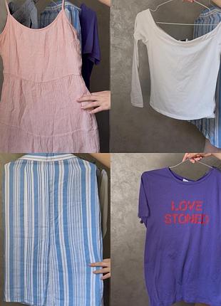 Лот 350 грн сукня сарафан юбка h&m лонг білий футболка nakd