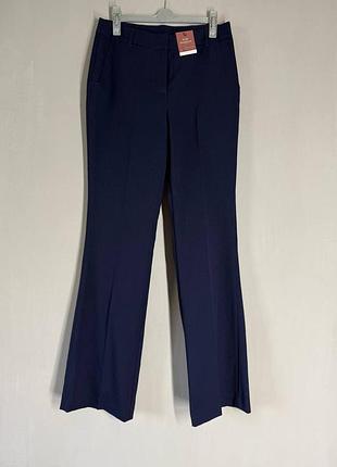 Женские темно-синие классические брюки / штаны tu slim bootcut (размер ru 8 / xs–s) - новые с биркой