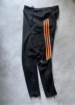 Adidas response,жіночі лосіни розмір s,чорного кольору в смужку