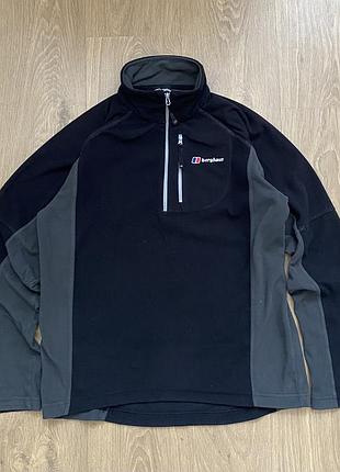 Флісова кофта/реджід berghaus з коротким зіпом
