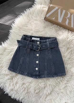 Спідниця джинсова синя zara