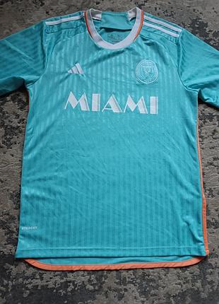 М'ятна футбольна джерсі adidas inter miami cf 2024 archive edition мессі m