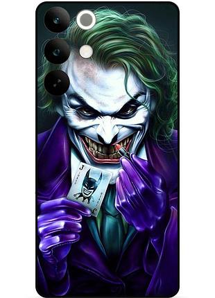 Силиконовый бампер чехол для realme c85 pro с рисунком joker джокер