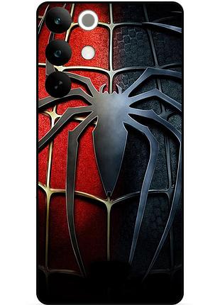 Силиконовый бампер чехол для realme c85 pro с рисунком человек паук spider man