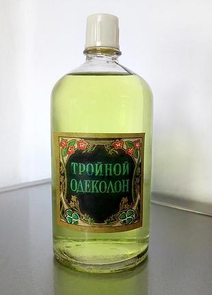 Потрійний одеколон харківська парфумерна фабрика часів срср повний флакон тройной вінтажний парфюм оригінал
