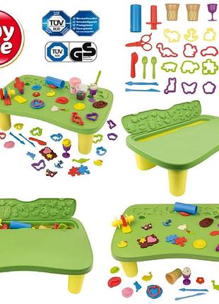 Набір для ліплення playtive knet-set spieltisch — дитячий столик для пластиліну з аксесуарами