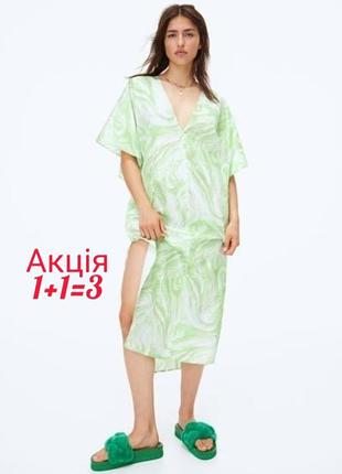 Платье миди h&amp;m оверсайз кимоно