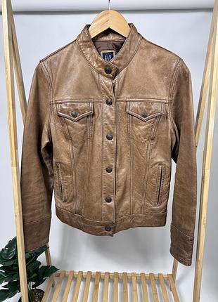 Шкіряна куртка gap leather оригінал жіноча розмір l