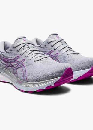 Жіночі бігові кросівки asics gel-kayano 29 (оригінал, сірі з фіолетовим, розмір 39.5 / us 8)