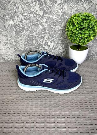 Skechers кроссовки 39 размер спортивные синие фирменные