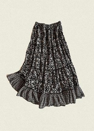 Спідниця yours midnight paisley skirt т1