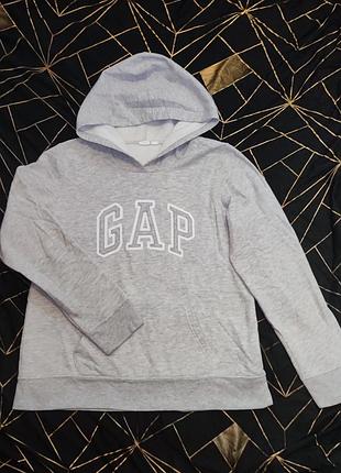 Худи gap серое, флисовое, размер m