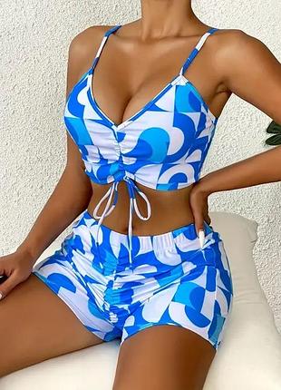 🥰купальник з шортиками shein xl
