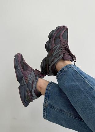 Кроссовки женские new balance 9060 brown/bordo