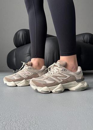 Кроссовки женские new balance 9060 seasalt mushroom