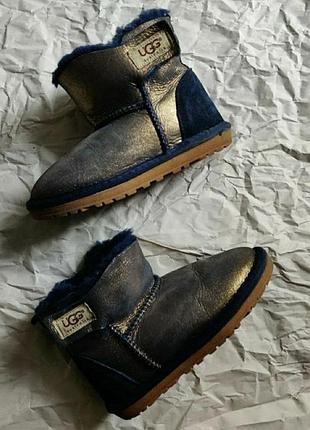 32 / ugg australia / real leather / уггі / угги / зимові  / дитячі / для дівчаток / для дівчинки / шкіряні / ecco / зимние сапоги / ботинки