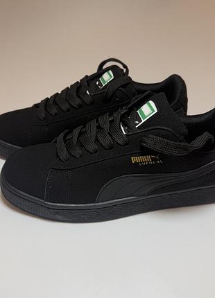 Puma suede xl — чорні чоловічі кеди/кросівки