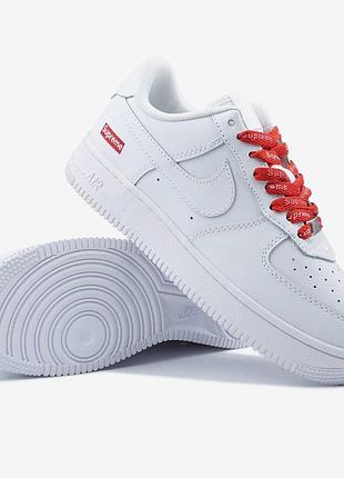 Nike air force 1 low supreme white