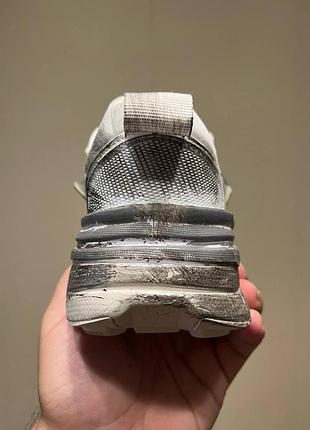 Nike v2k runtekk white silver custom 3