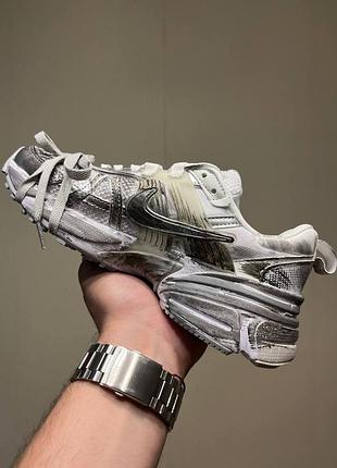 Nike v2k runtekk white silver custom 5