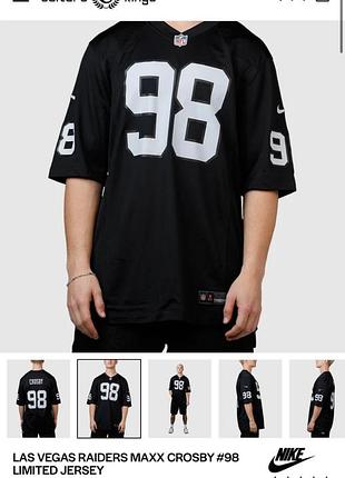 Nike nfl 98 crosby чоловіча,офіційна джерсі,спортивна футболка,команда las vegas raiders 2024 року 190$