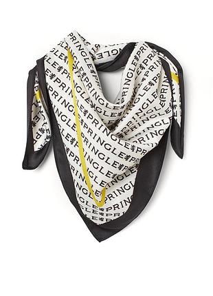 Шарф атласний,хустина,платок pringle (h&m)в стилі кежуал🌷
