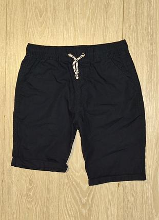 Синие, хлопковые шорты от marks &amp; spencer на 10-11 лет