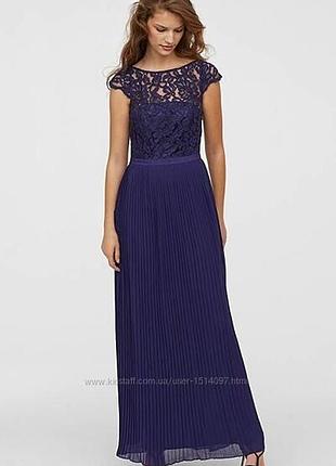 Платье-макси на фотосессию. выступ / xs / brend h&amp;m новое