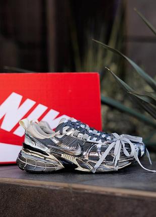 Nike v2k runtekk grey silver custom