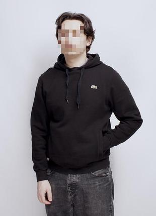 Чоловіча кофта з капюшоном, худі, толстовка з кишенями з замками lacoste sport