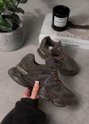 Кросівки new balance 9060 жіночі, шоколадні