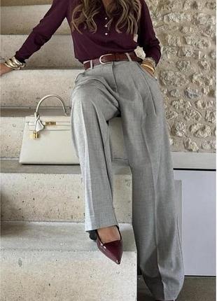 Брюки штани паллацо корсет zara