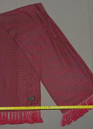 Размер 26см х 119см vintage 1950-60s tootal шарф под пальто made in england wash as silk бахрома до 6 см