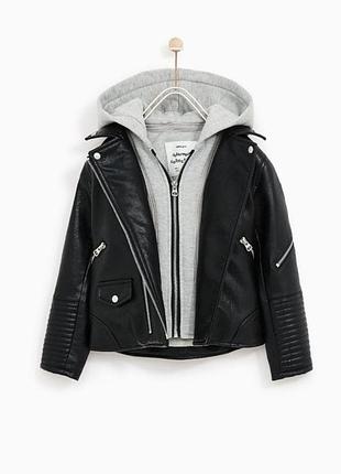 Zara фірмова куртка косуха на дівчинку 116