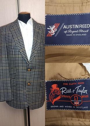 Шерстяной твидовый пиджак austin reed
