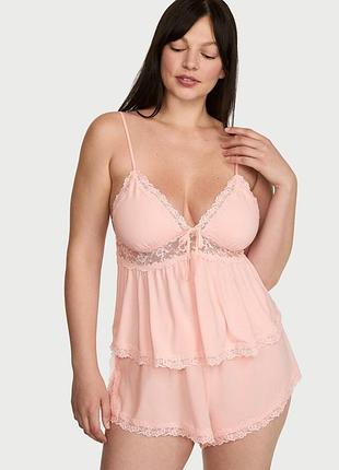 Нежная пижама майка и шорты victoria's secret