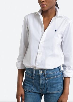Хлопковая рубашка polo ralph lauren