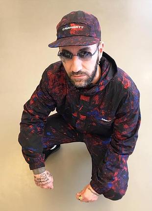 Унісекс пятипанелька кепка нейлонова carhartt wip terra cap satellite print