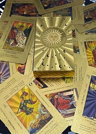 ✨ карты Таро райдера-уэйта пластиковые 78 карт премиум • классическое таро • английской • 12×7 см • водостойкие • подарок