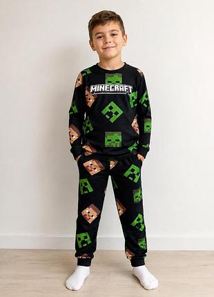 Піжамний костюм minecraft піжама на хлопчика 8-9 років