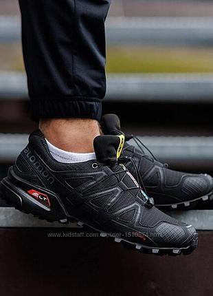 Р.41-46 кроссовки salomon speedcross 4 black sl022