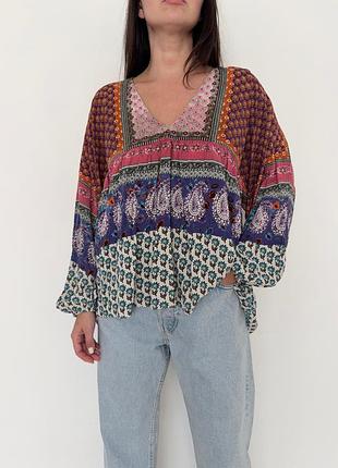 Блуза в бохо стиле zara