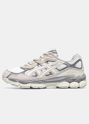 Кросівки asics gel nyc 'cream oyster grey'